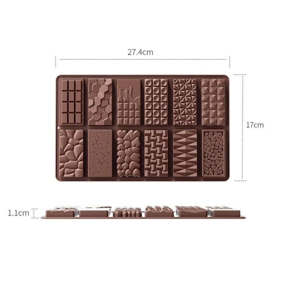 Chocolate bar molds, non-stick chocolate