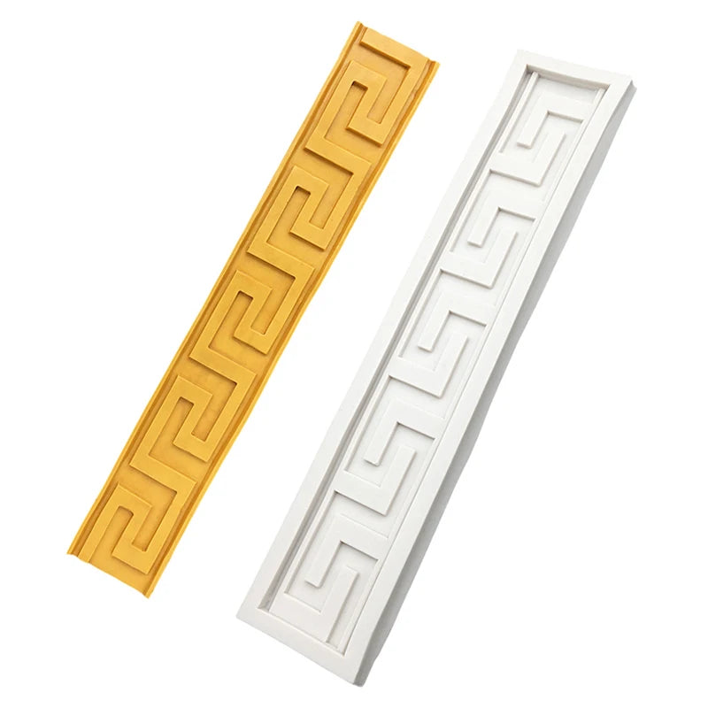 Pearl, Rope & Wave Lace Silicone Mold – Elegant Cake Side Decorating Tool