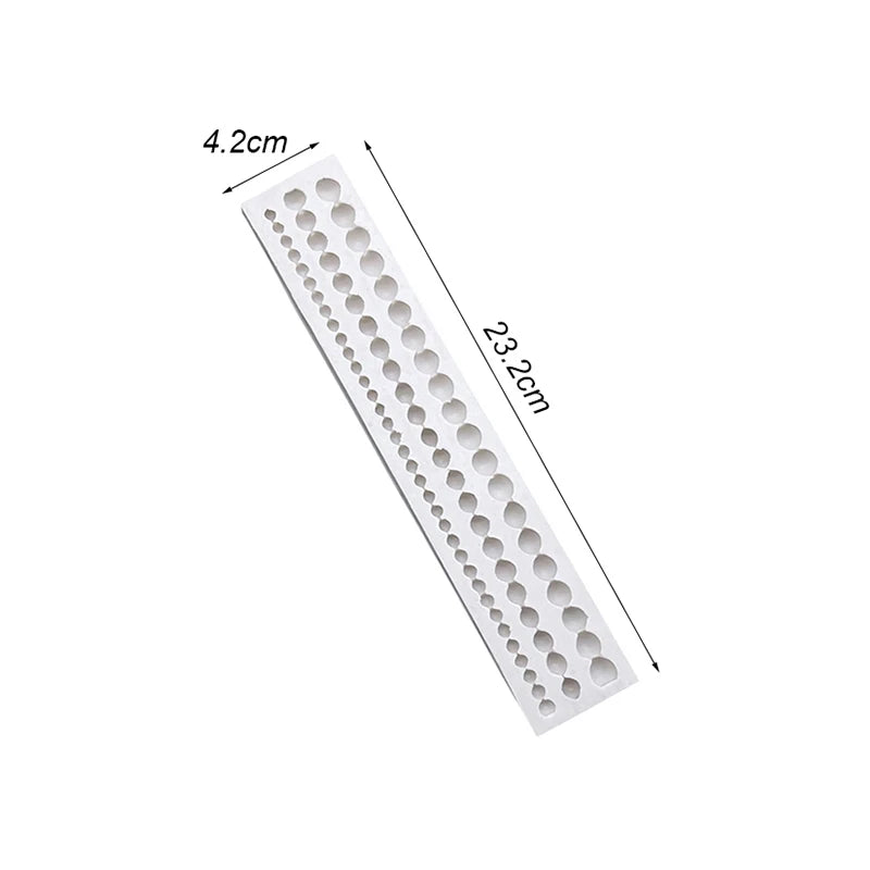 Pearl, Rope & Wave Lace Silicone Mold – Elegant Cake Side Decorating Tool