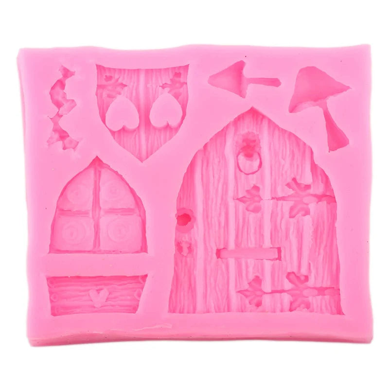 Enchanted Fairy Garden & Gnome Door Silicone Mold – Whimsical Crafting Tool