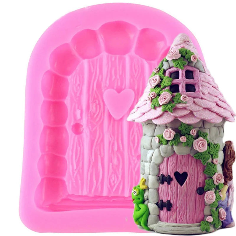 Enchanted Fairy Garden & Gnome Door Silicone Mold – Whimsical Crafting Tool