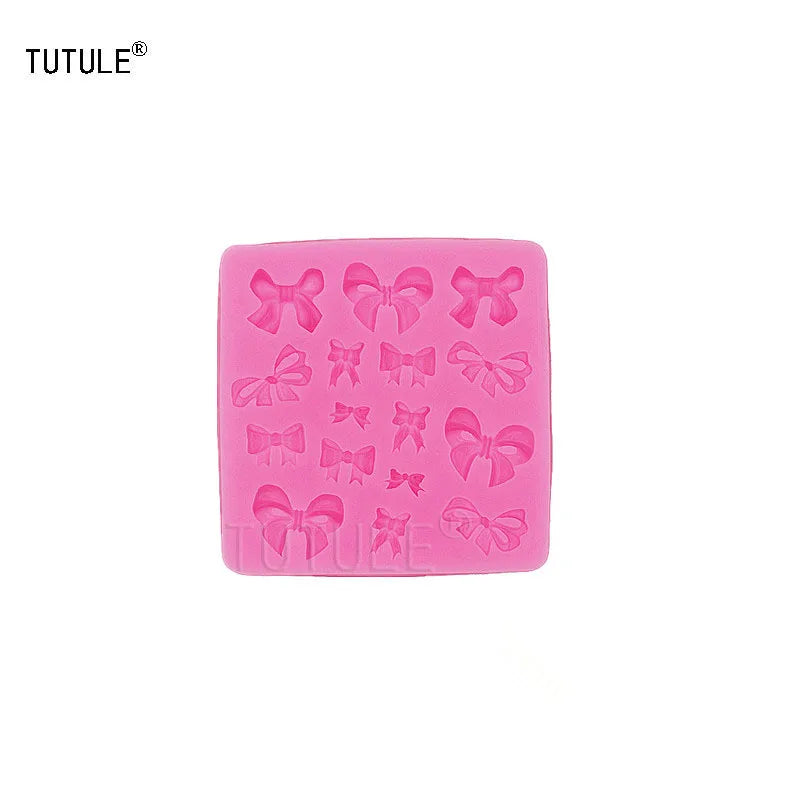 Silicone molds for ribbons, face, dog and scissors