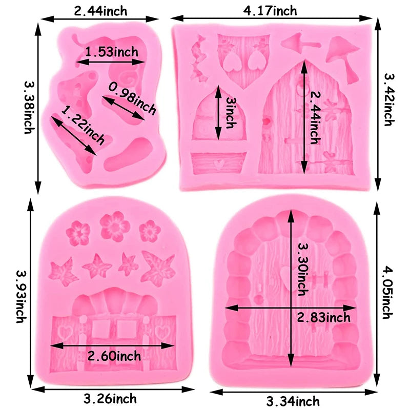 Enchanted Fairy Garden & Gnome Door Silicone Mold – Whimsical Crafting Tool