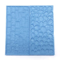 2pcs Stone & Tree Bark Embossed Fondant Mold Set