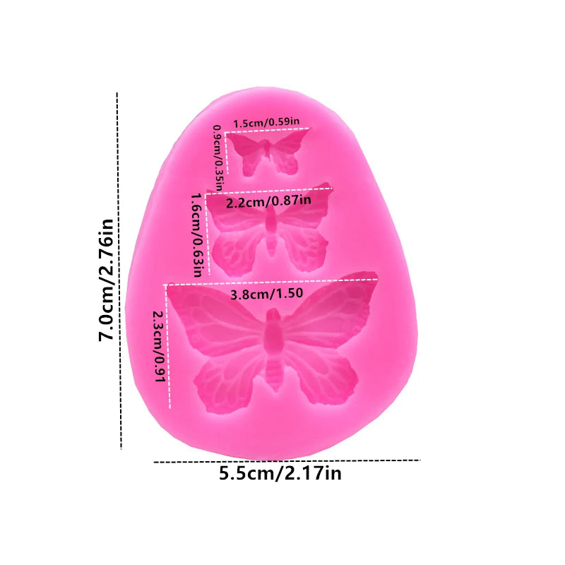Butterfly Wings 3D Silicone Mold – Professional Sugarcraft & Baking Tool