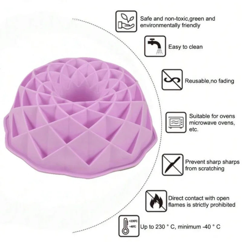 3D Honeycomb & Bird's Nest Silicone Cake Mold Set