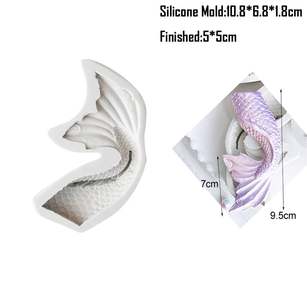 Shell, Starfish &amp; Mermaid Silicone Mold