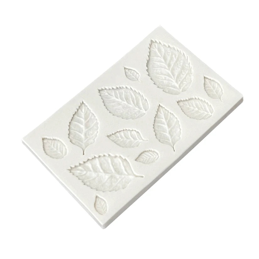 Silicone molds for rose leaves