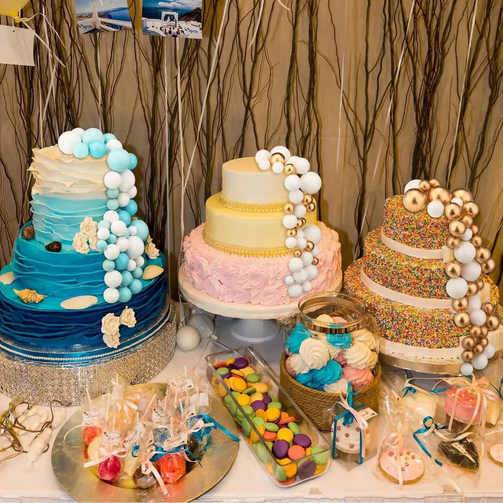 Holiday decoration 68pcs/set  mini balloon cake for birthday