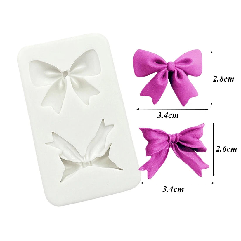 Bow &amp; Bowknot Silicone Mold – Elegant Sugarcraft &amp; Cake Decorating Tool