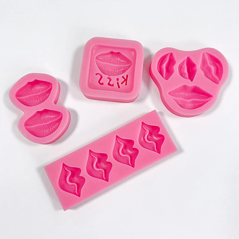 Valentine's Day Red Lip Silicone Mold – Romantic Cake Decorating Tool