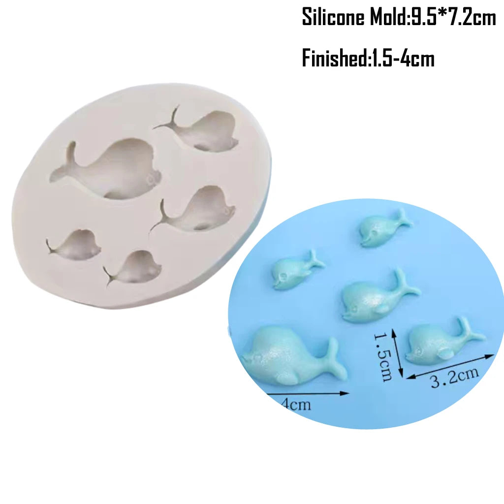 Shell, Starfish &amp; Mermaid Silicone Mold