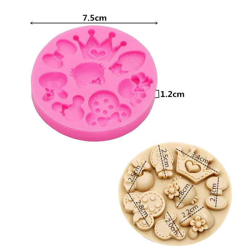 Silicone mold for cookies, candies, chocolate