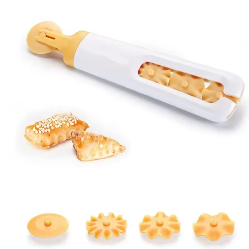 Handheld Circular Biscuit Roller – Precision Dough Cutting Tool