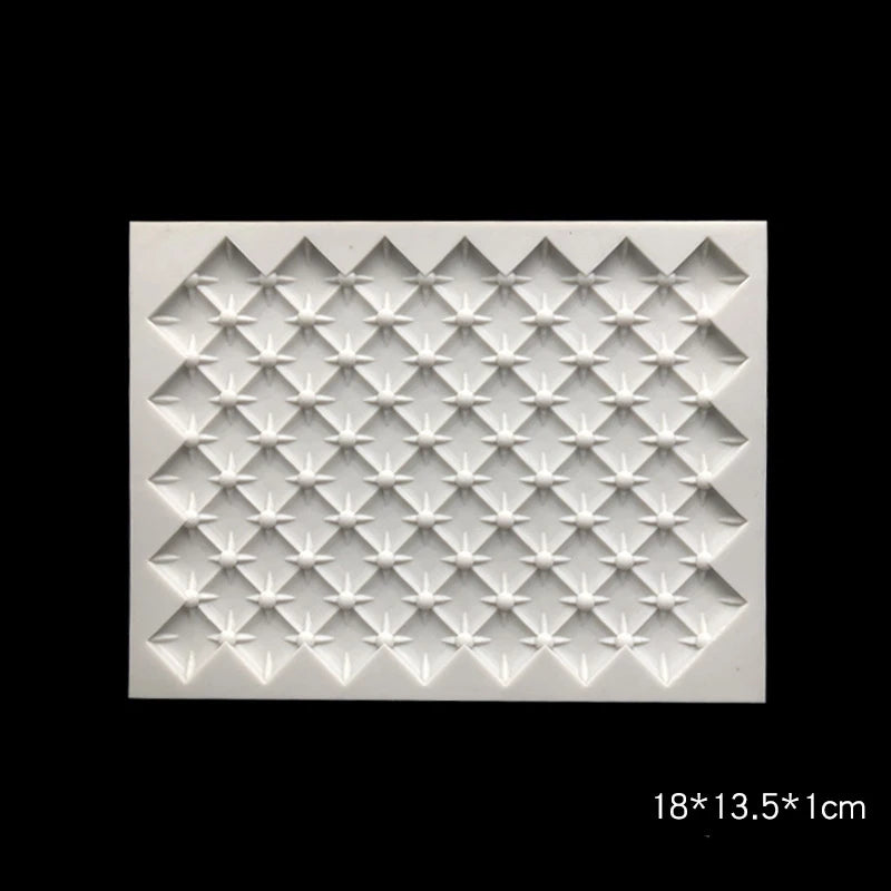 Continuous Quilting Cake Border Silicone Molds