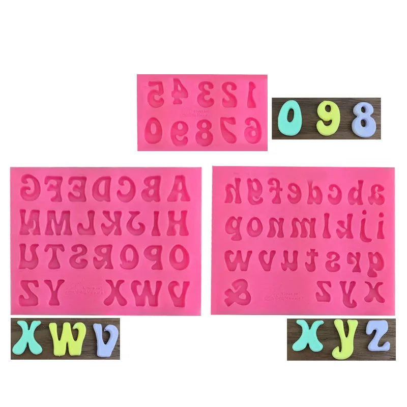 Alphanumeric Silicone Mold – Letters & Numbers Cake Decorating Tool