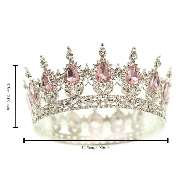 Beautiful Princess Metal Crown – Luxury Birthday Cake Topper