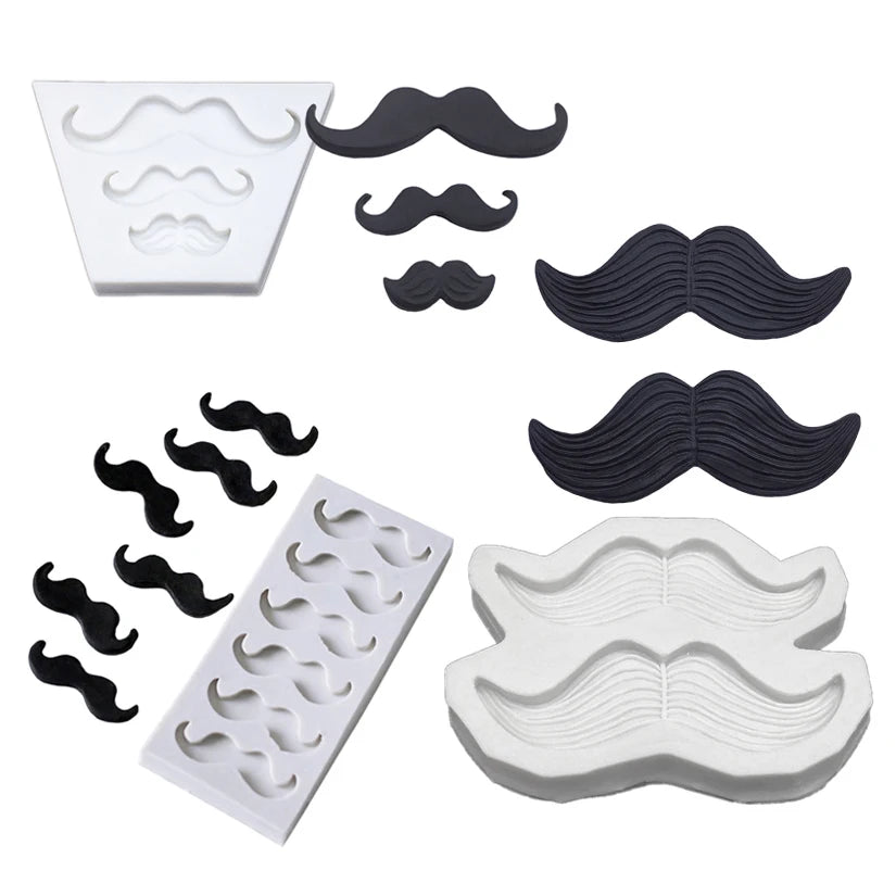 Moustache, Bows & Necktie Silicone Mold – Father’s Day Cake Decorating Tool