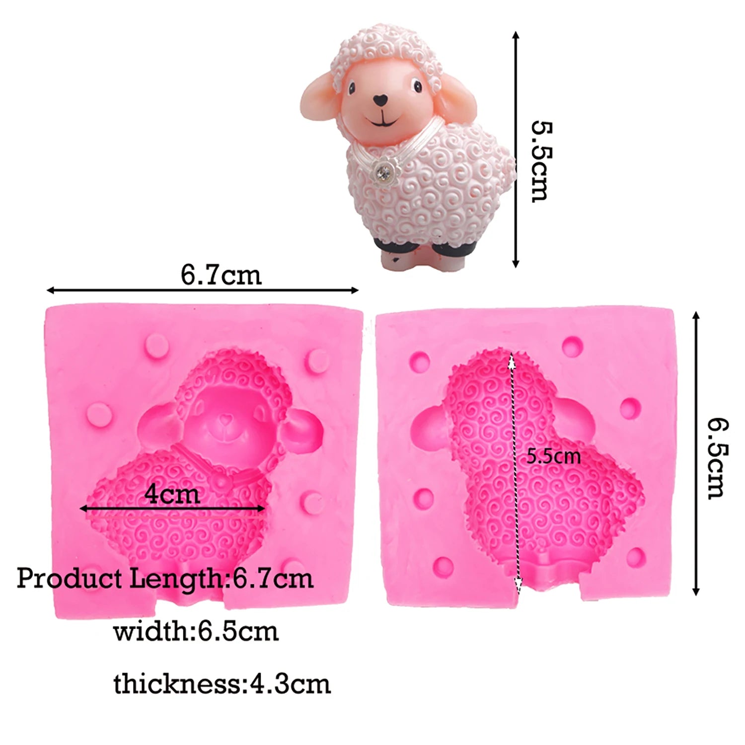 Silicone Sheep Molds