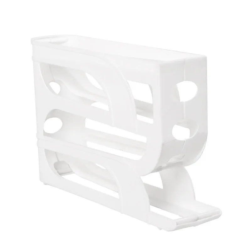 Automatic Roll-Out Egg Storage Box – 30-Egg Refrigerator Organizer