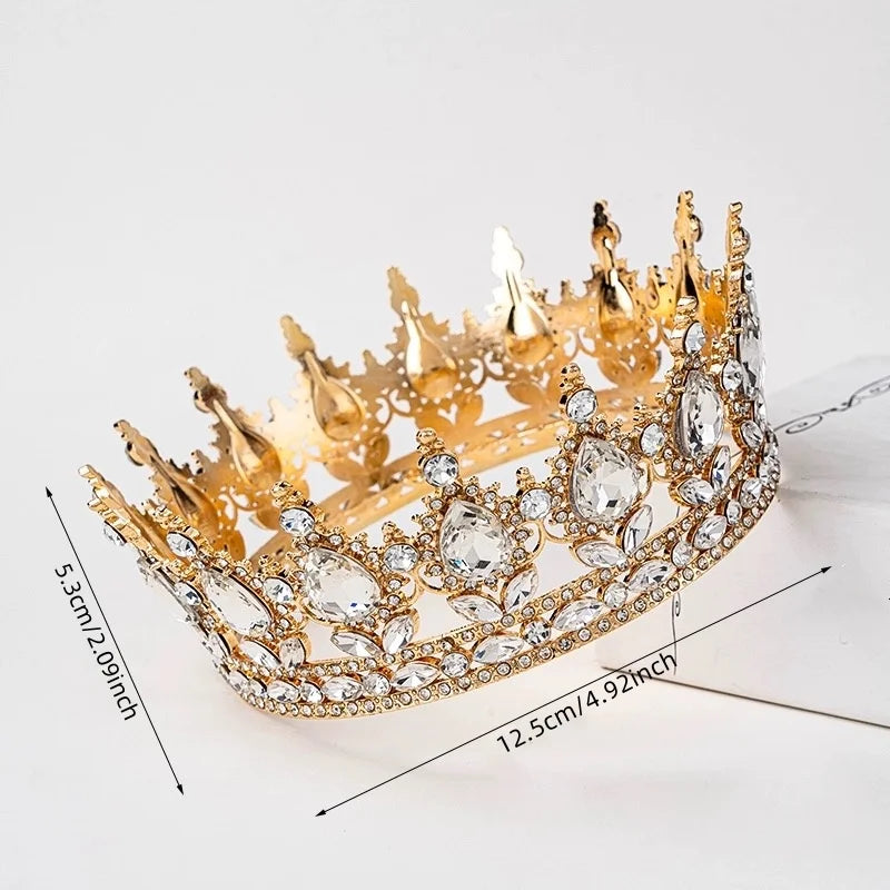 Beautiful Princess Metal Crown – Luxury Birthday Cake Topper