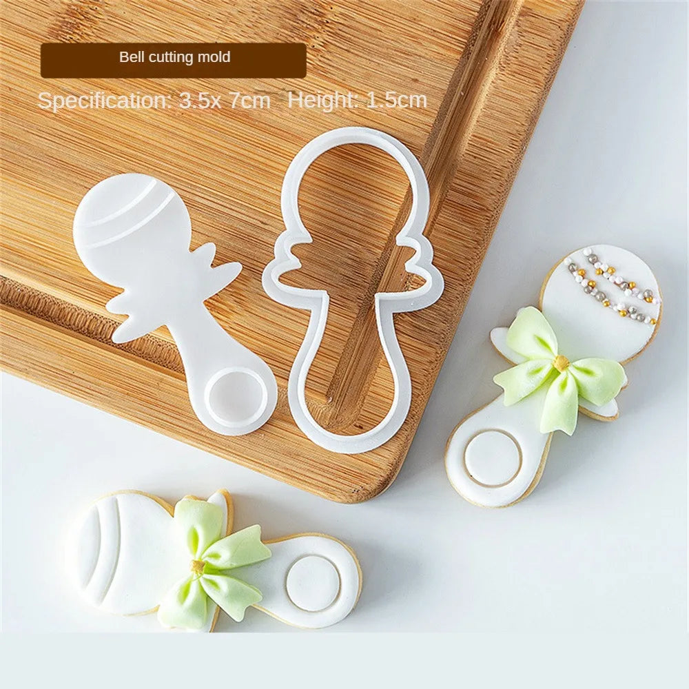 Princess "Happy Birthday" Acrylic Cookie Stamp – Elegant Embosser Tool