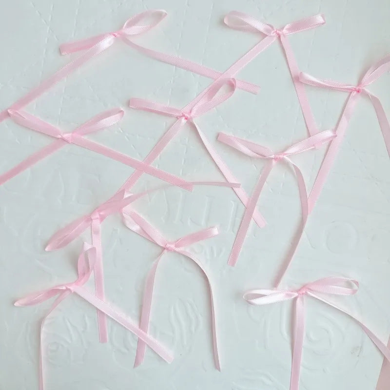 Ballet Ribbon Bow Cake Topper – Elegant Aesthetic Dessert Decor