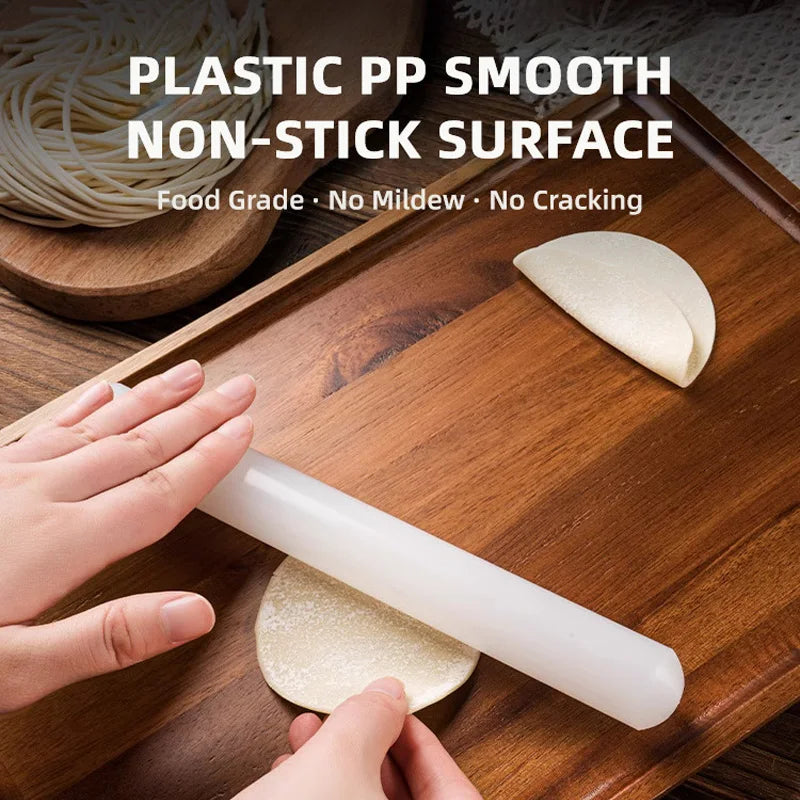 Zackoo White PP Rolling Pin – Professional Non-Stick Pastry Tool
