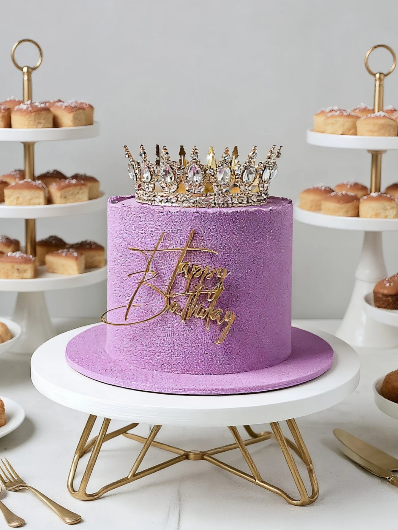 3pcs Happy Birthday Cake Topper – Modern Lettering for Celebrations