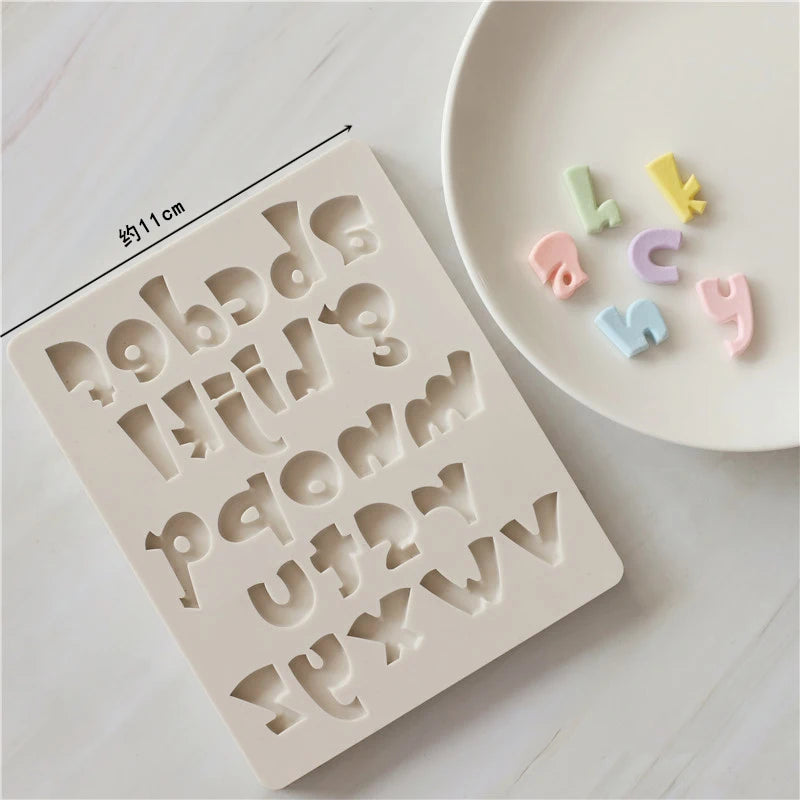 Mirosie Alphabet &amp; Numbers Silicone Mold | Uppercase &amp; Lowercase Set
