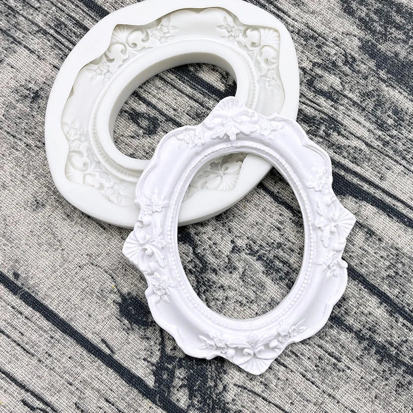 Baroque Style Frame Silicone Mold