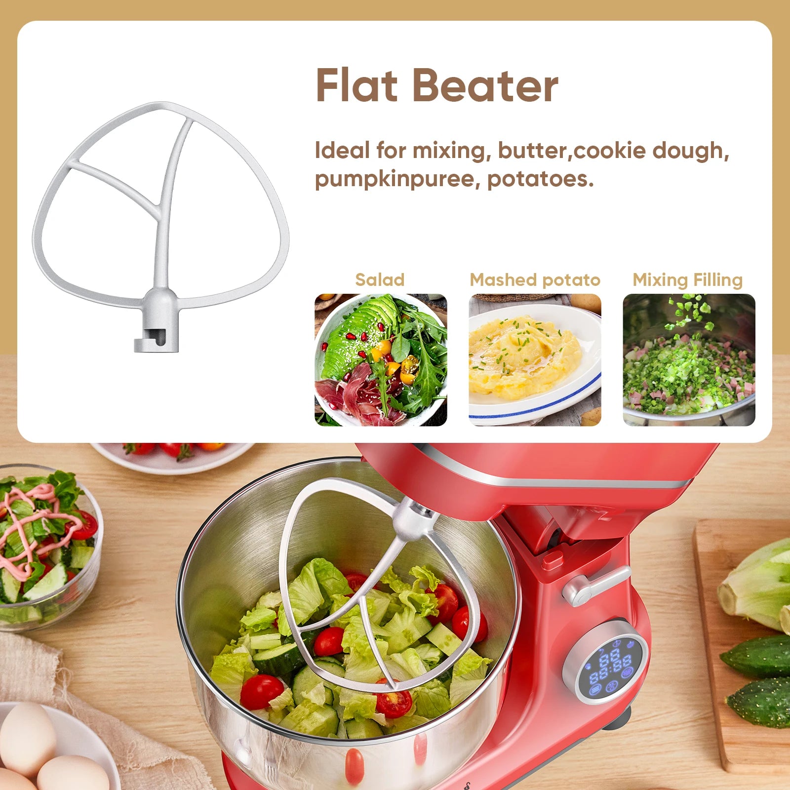 Biolomix 1200W Professional Stand Mixer – The Ultimate Smart Baking Assistant