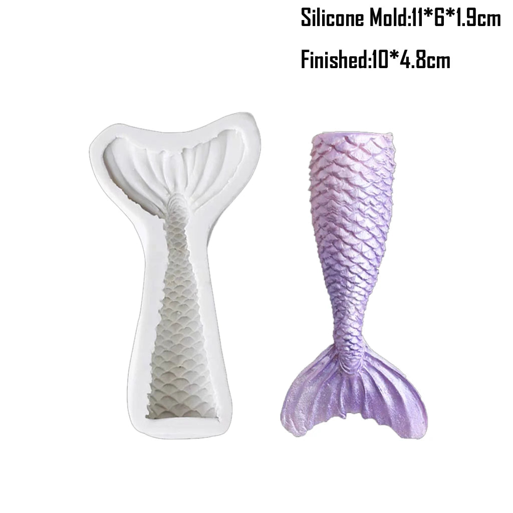 Shell, Starfish &amp; Mermaid Silicone Mold