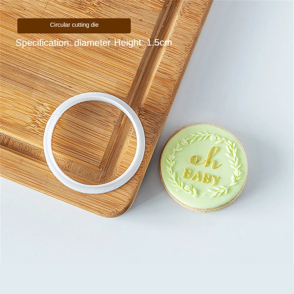 Princess "Happy Birthday" Acrylic Cookie Stamp – Elegant Embosser Tool