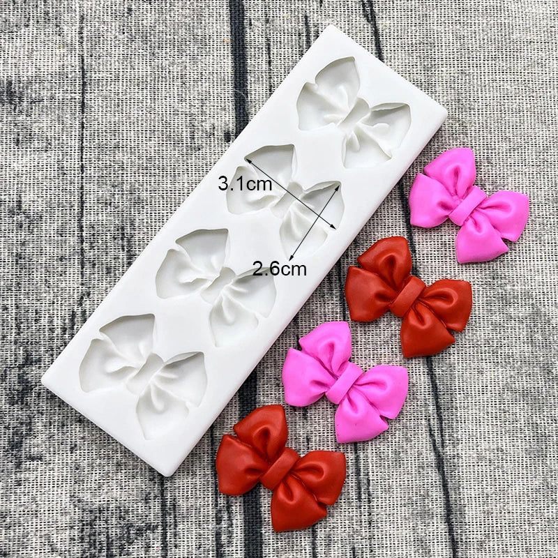Bow &amp; Bowknot Silicone Mold – Elegant Sugarcraft &amp; Cake Decorating Tool
