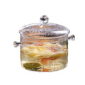 Glass Cooking Soup Pot with Lid
