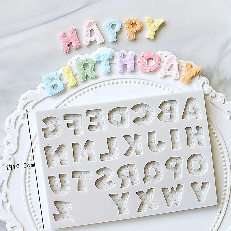 Mirosie Alphabet &amp; Numbers Silicone Mold | Uppercase &amp; Lowercase Set