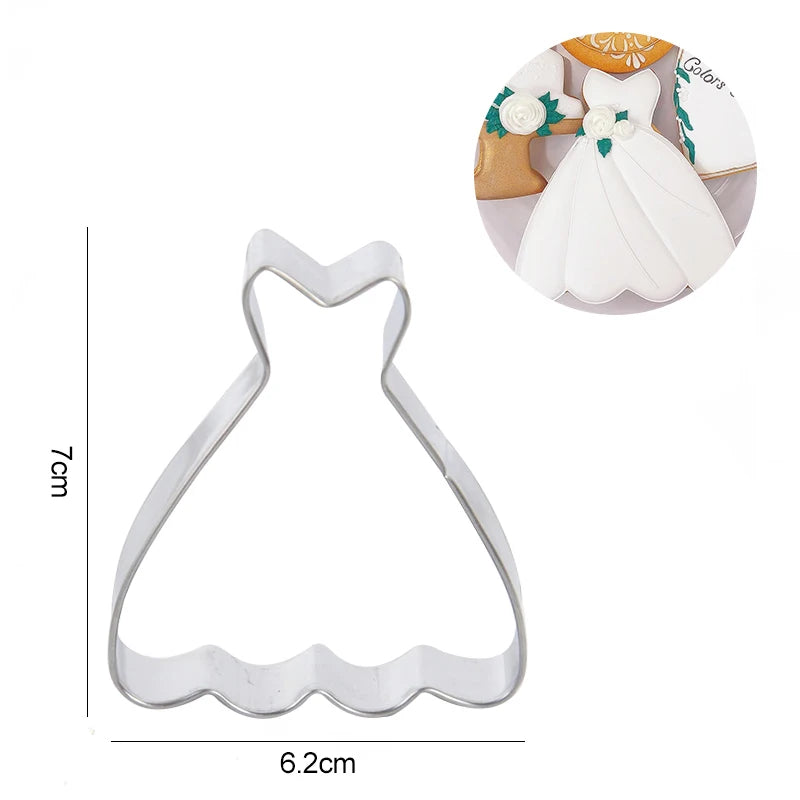 "Bride To Be" & "Mr & Mrs" Wedding Cookie Stamp Set – Elegant Bridal Decor