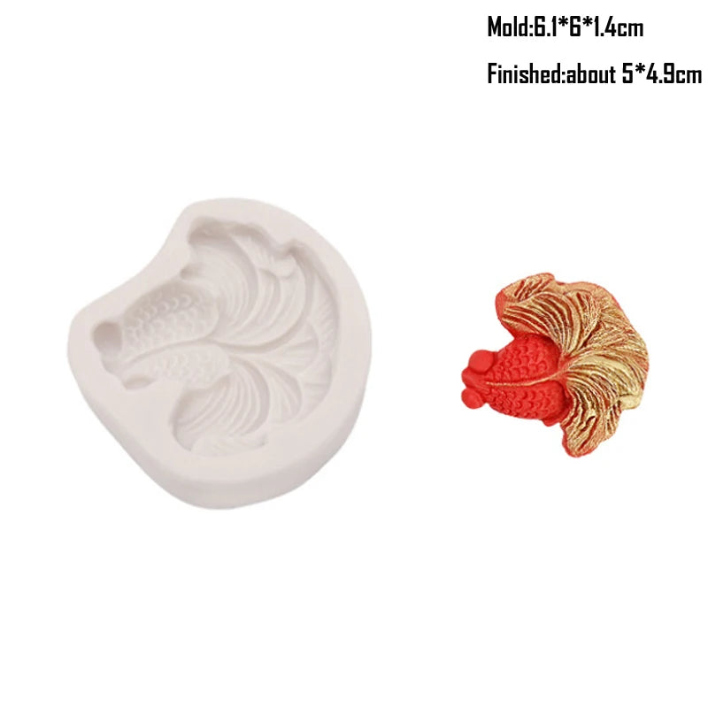 Shell, Starfish &amp; Mermaid Silicone Mold