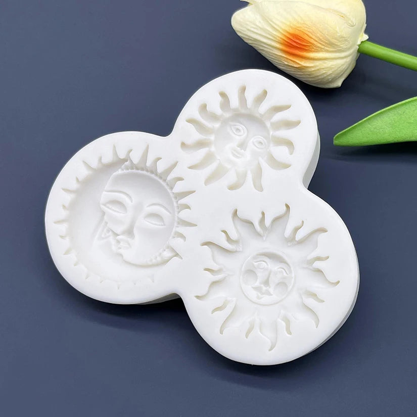 Sun Face Silicone Sugarcraft Mold – Fondant & Cake Decorating Tool