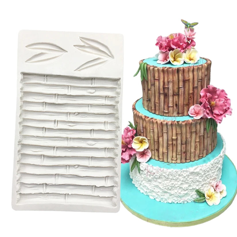 Silicone Bamboo Shapes Mold – Fondant, Chocolate &amp; Candy Decorating Tool