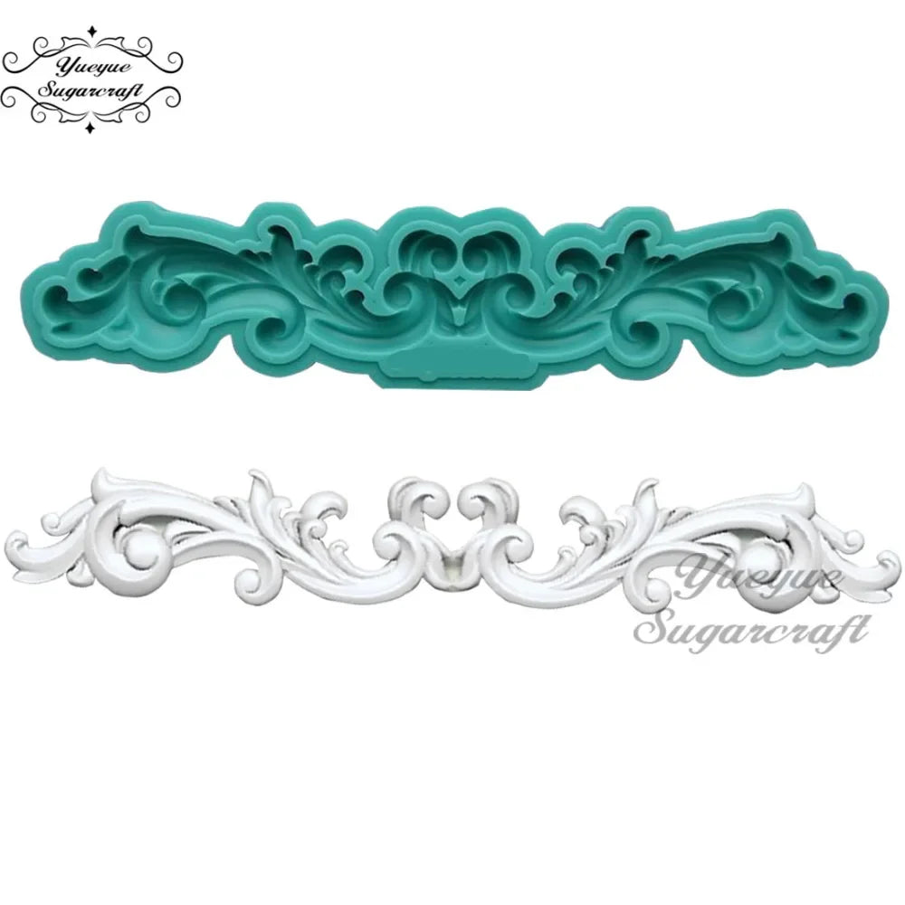 Silicone mold ornaments baroque