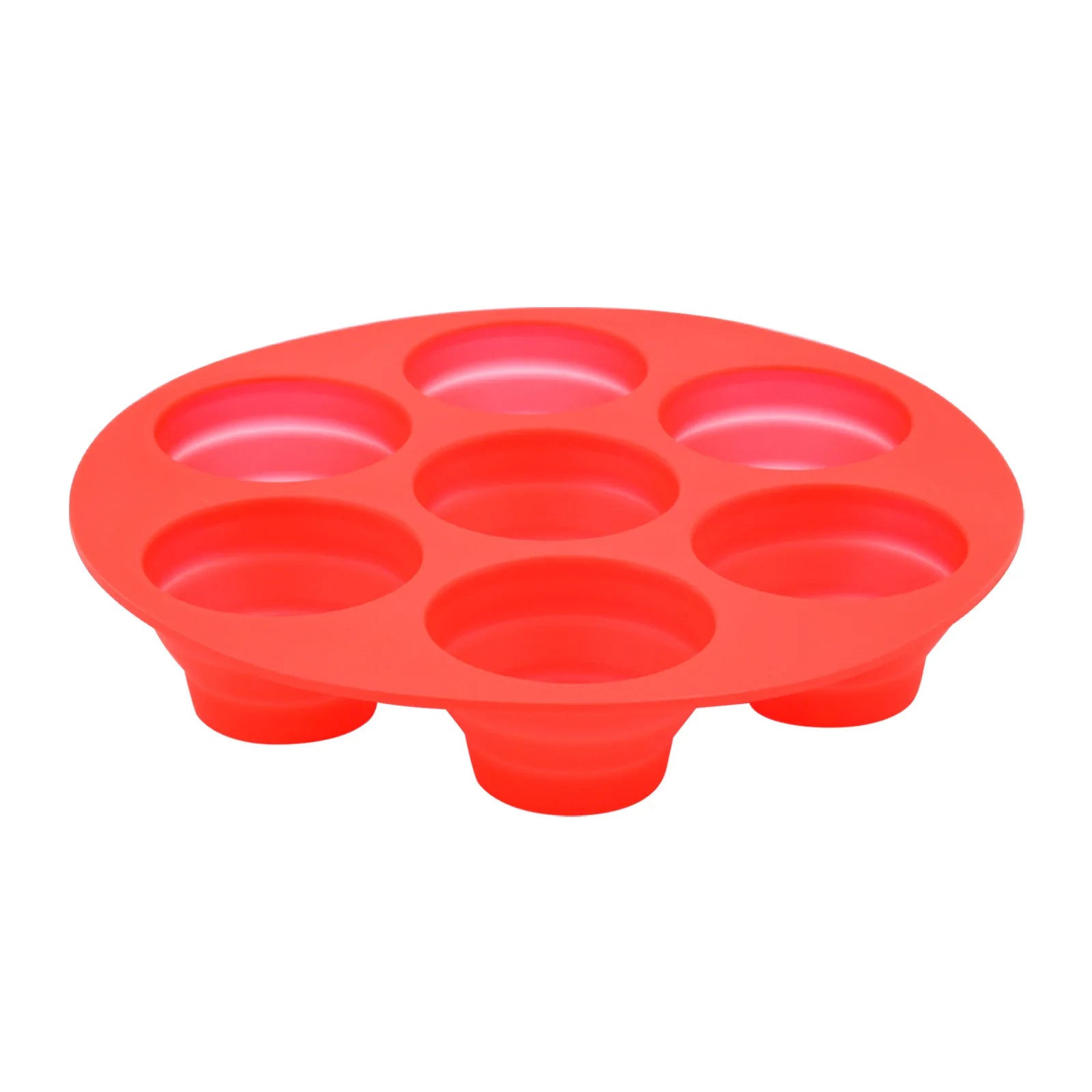 Seven-Hole Foldable Cake Mold – Air Fryer Silicone Baking Mold