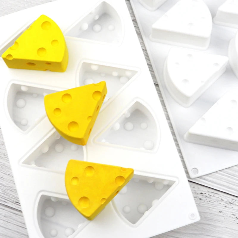 Realistic Cheese Slice Silicone Mold – 3D Mousse & Baking Tool
