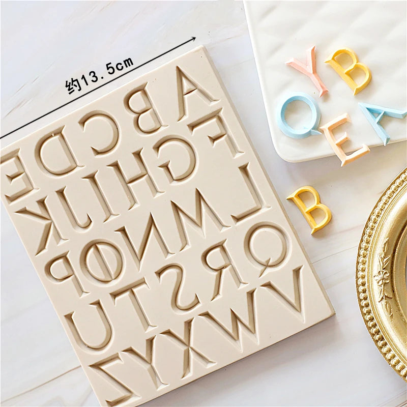 Mirosie Alphabet &amp; Numbers Silicone Mold | Uppercase &amp; Lowercase Set
