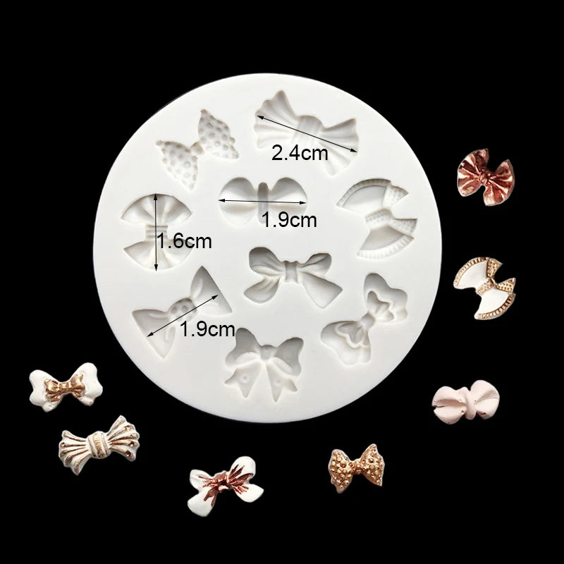 Bow &amp; Bowknot Silicone Mold – Elegant Sugarcraft &amp; Cake Decorating Tool