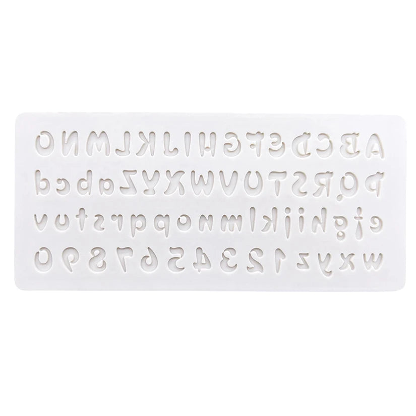 Alphabet & Number Silicone Mold