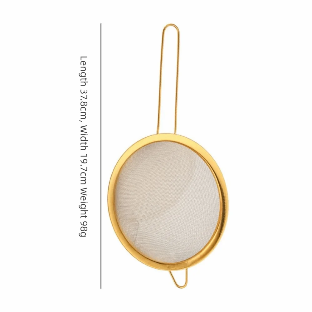 Stainless Steel Fine Mesh Oil Strainer – Golden Flour Sifter & Sieve