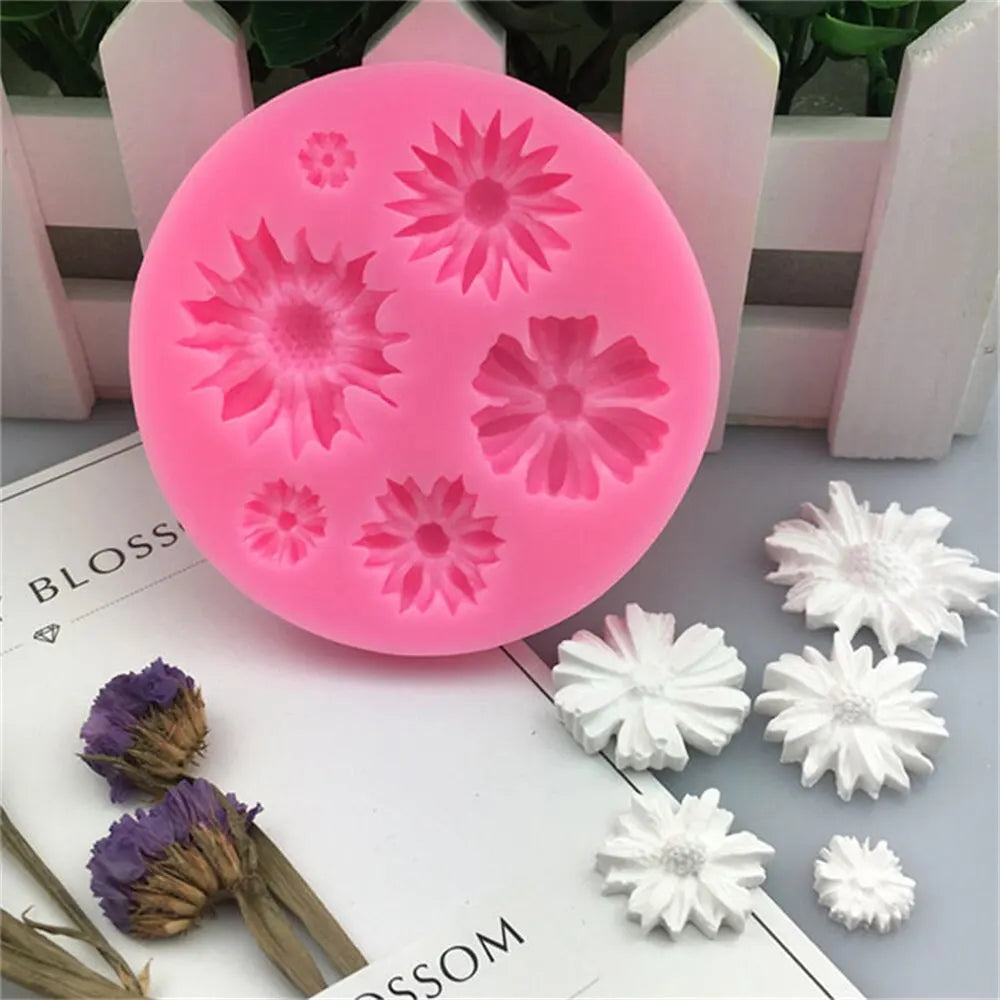 3D Flower Silicone Fondant Mold: Multipurpose Baking & Craft Tool