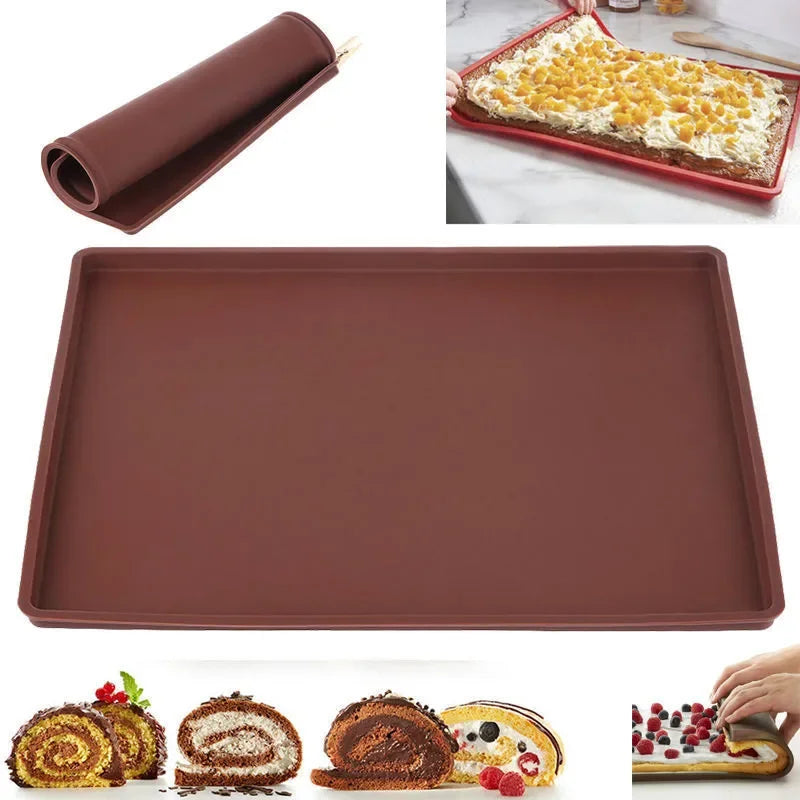 Silicone Cake Roll &amp; Macaron Mat – The Ultimate Non-Stick Baking Pad